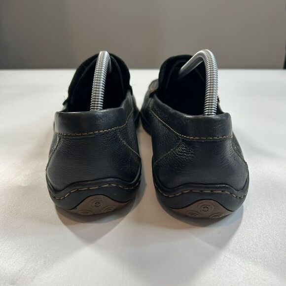Born Loafer Shoe Men’s 10.5M Black Leather Harmon Moc Toe Slip On Comfort - Picture 6 of 8